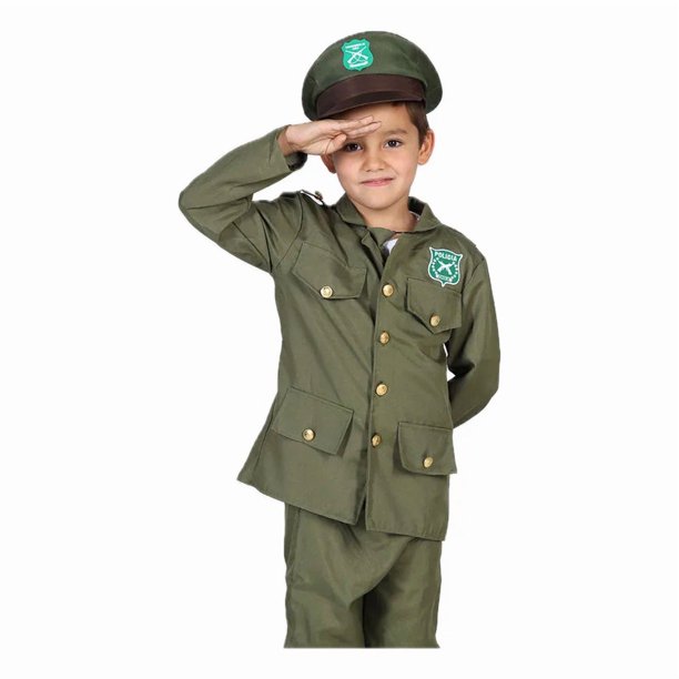 Disfraz Carabineros para Niño Niña Halloween Oficio Profesio