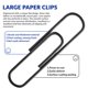thumbnail image 5 of Clips de papel FUDAO FAMILY 5 cm negro - Pack de 200, 5 of 6