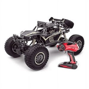 Genérico - Camioneta Todoterreno Traccion 4X4 Control Remoto Metal18 Negro