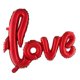 thumbnail image 1 of Globo de aluminio Funny Fashion Love 40 rojo lleno de aire, 1 of 1