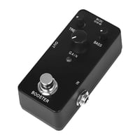 Bothyi - Efectos De Guitarra Eléctrica Pedal De Refuerzo Portátil De Alta Ganancia, Compacto, 9V Cc, Negro