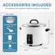thumbnail image 5 of Arrocera Aroma Housewares ARC-1033E, 60 tazas (cocida), color blanco, 5 of 8
