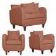 thumbnail image 1 of Juego De Living 2-1-1 CRONOS Terracota, 1 of 3