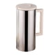 thumbnail image 2 of Jarra de acero inoxidable de 1, con asa y tapa, jarra de agua, hervidor de agua fría, jarra de leche de Metal para cafetería restaurante Hotel , beige, 2 of 5