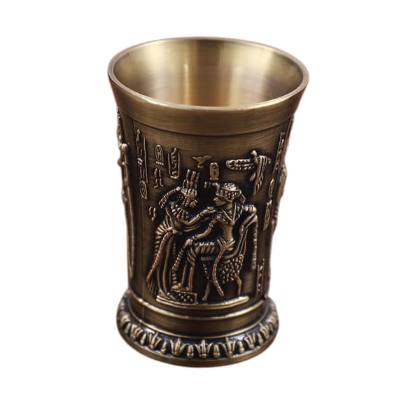Vaso De Chupito, Vasos Egipcios Vintage Para Vasos, Accesorios, Cóctel, Bronce, Dios Del Sol
