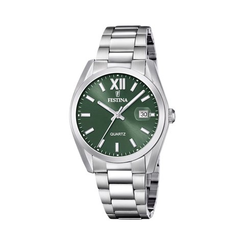 Reloj F20707/5 Festina Verde Hombre Acero Clasico