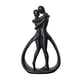thumbnail image 1 of Escultura De Amantes De La Estatua De Pareja Para Gabinete De Entrada De Mesa Decoración Del Hogar Negro, 1 of 5