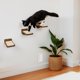 thumbnail image 5 of Set de 3 peldaños de pared para gatos, diseño de Cat Wall Stairs INICIO, color marrón oscuro, 5 of 8