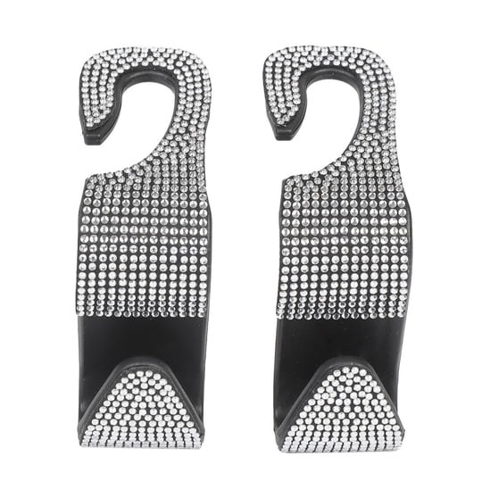 Ganchos Auto Drive Apoya Cabeza Bling Plateado 2 Pack Universal