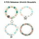 thumbnail image 4 of Brazalete bohemio de material mixto, 4 of 5