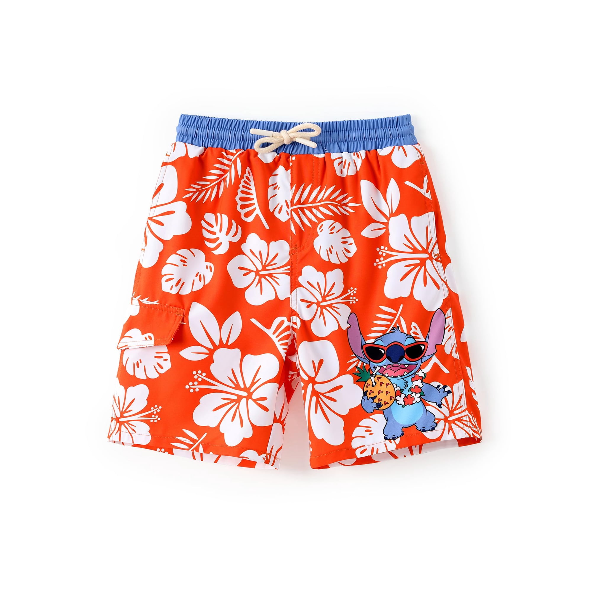 Traje De Baño Disney Lilo & Stitch Big Boys Rash Guard De 8 A 9 Años