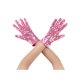 thumbnail image 1 of INSPIRE CHIC Guantes de lentejuelas para mujer, guantes de muñeca completos brillantes, mangas de baile para fiesta, banquete, disfraz, vestido de graduación, rosa, 1 of 5
