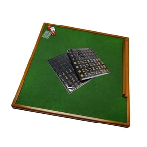 Bothyi - Juego De Juego De Mahjong Portátil Juego De Mesa 144 Fichas Mahjong Para Fiesta Familiar En Casa Negro