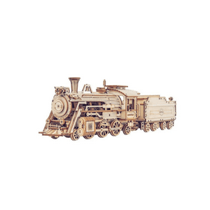 Genérico - Prime Steam Express Train - Rompecabezas 3D - Maqueta De Madera Rolife