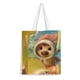 thumbnail image 1 of Pookoo Bolso de tela con estampado de lienzo para mujer, bolsa de compras reutilizable y estética, con cremallera interior, regalo para mujer,40*40cm., 1 of 6