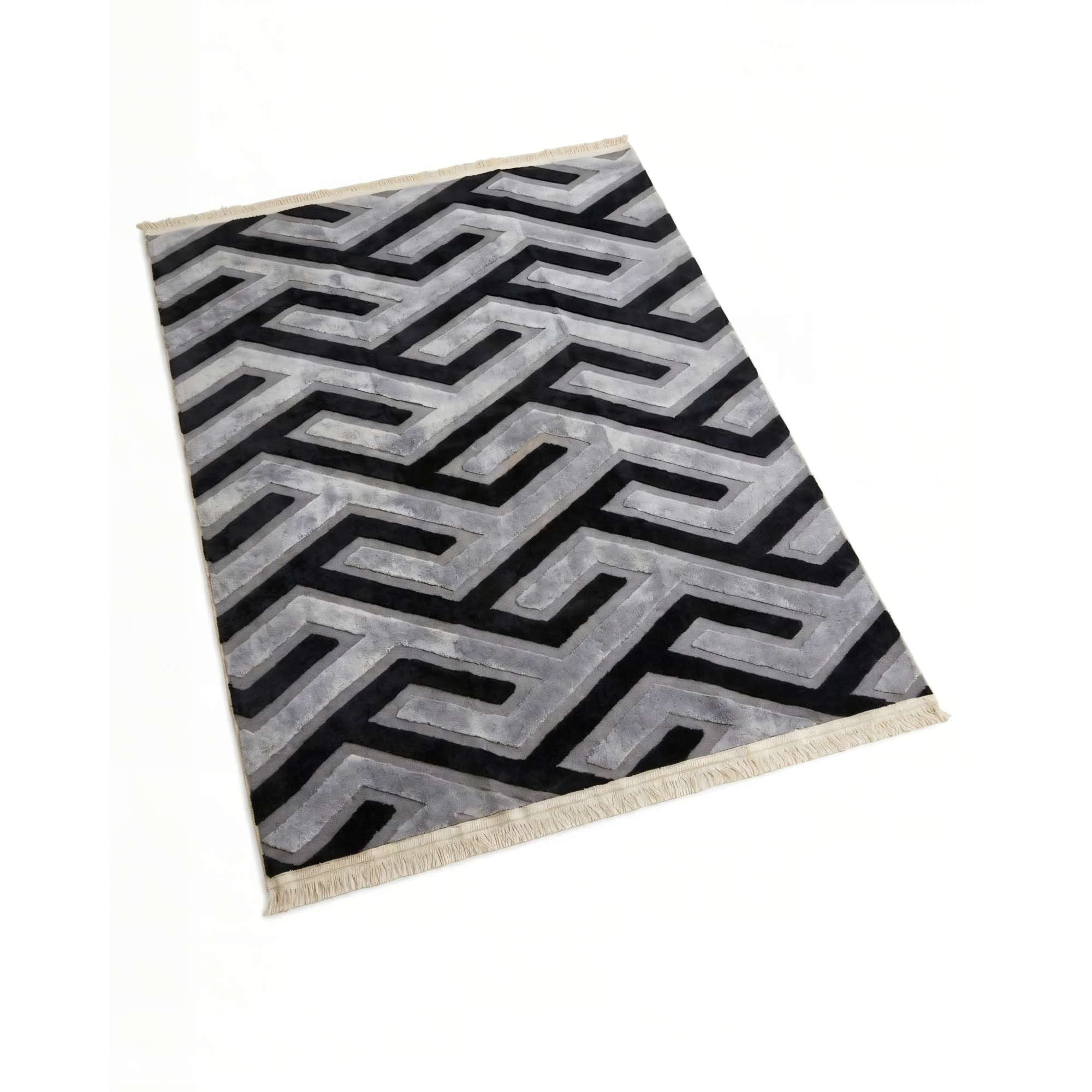 Genérico - Alfombra 150 X 200 Decorativa Jacquardbicolor 5