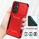 thumbnail image 3 of Funda Resistente para Samsung Galaxy A54 5G con Tapa Deslizante y Protección Militar Rojo, 3 of 6