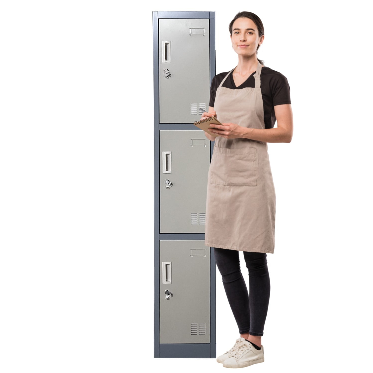 Prochef - Locker Casillero Metalico 1 Cuerpo 3 Puertas