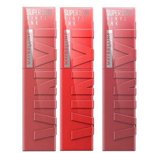 3 Labiales Superstay Vinyl Ink Nudes Hasta 16H Maybelline