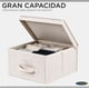thumbnail image 4 of Pack 2 Cajas Organizadoras Carry All Plegables De Tela Beige L, 4 of 9