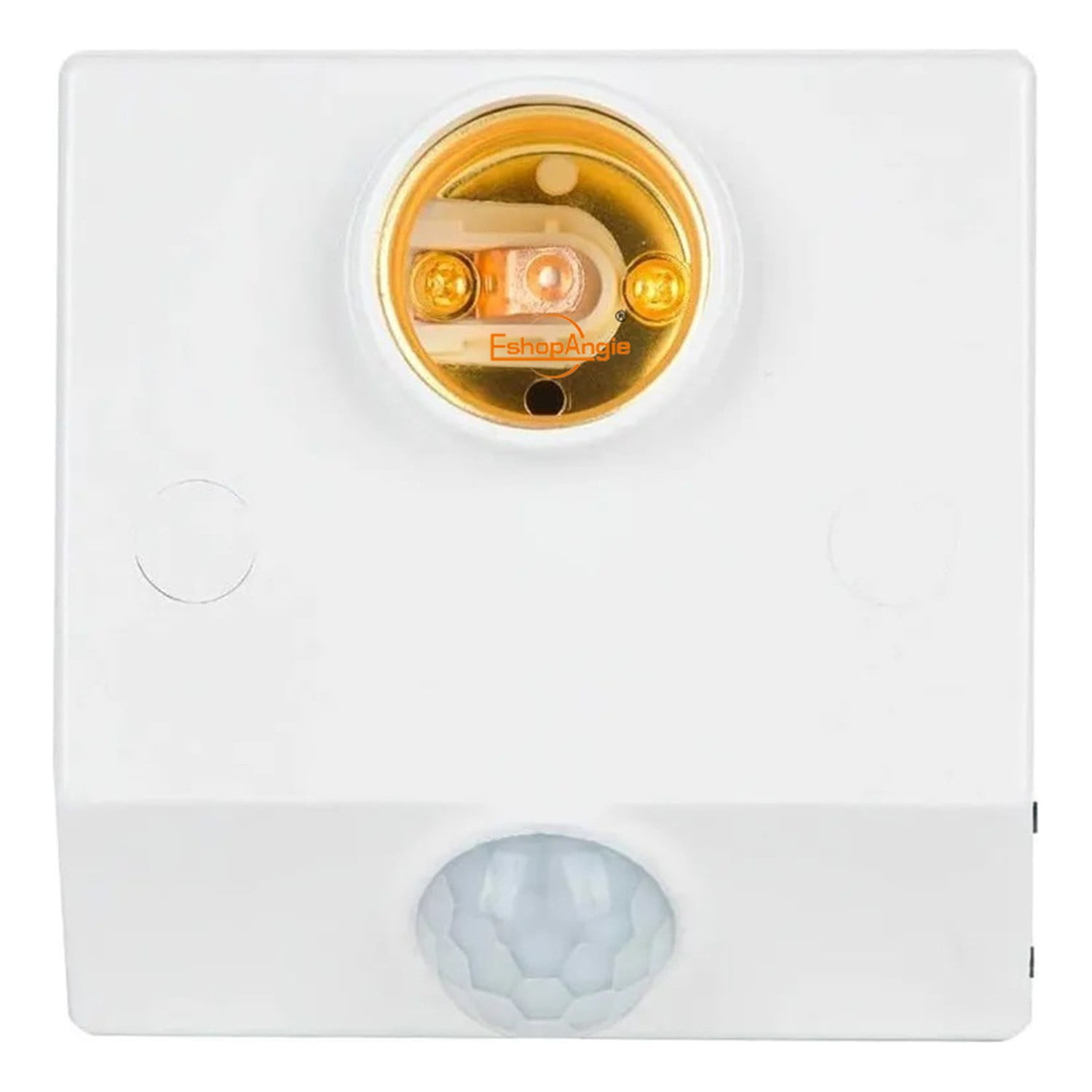 Genérico - Sensor Movimiento Pir Soporte E27 Luz Led Ajustable