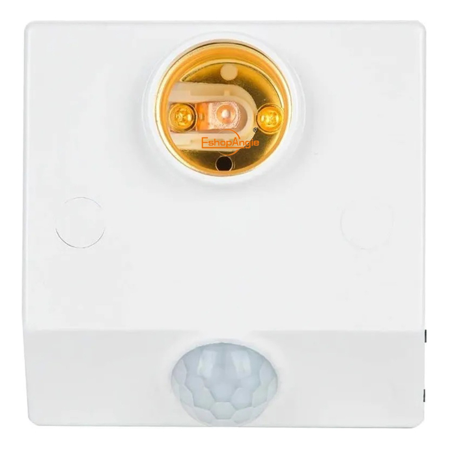 Genérico - Sensor Movimiento Pir Soporte E27 Luz Led Ajustable