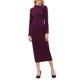 thumbnail image 1 of INSPIRE CHIC Vestido Elegante de Mujer Lápiz Cuello en V Manga Larga 2025 Vestidos de Trabajo a la Rodilla L Púrpura, 1 of 5
