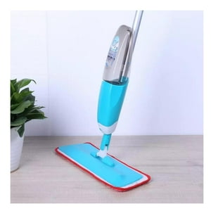 Clickdescuento - Mopa Trapero Con Pulverizador Limpia Pisos Azul