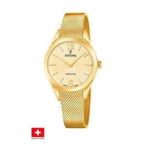 Reloj F20077/3 Festina Swiss Dorado Mujer Grace