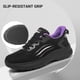 thumbnail image 3 of Zapatillas de Trabajo Treesky Negras Antideslizantes y Ligeras para Mujer, 3 of 7