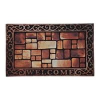 Fliperex - Alfombra Limpiapies Felpudo Alfombra De Entrada Vintage Café
