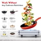 thumbnail image 3 of Estufas eléctricas duales Hot Plate Techwood de 1800 W, color plateado, 3 of 8