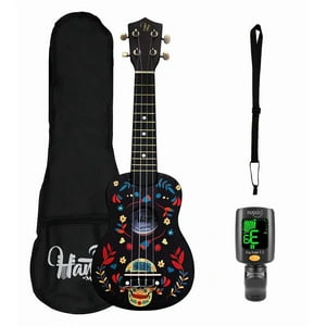 Pack Ukelele Soprano Hana Ukatrina + Funda + Afinador Cromático + Correa Allegro