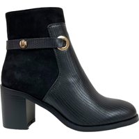 Botin Mujer Negro Taco Medio Marbella Detogni