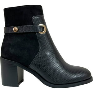 Botin Mujer Negro Taco Medio Marbella Detogni