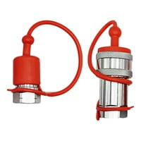 Magideal - De Conector Rápido Hidráulico Acoplamiento Rápido Hidráulico De Cara Plana Acoplador Hidráulico Con Cubierta Protectora Juego De Conectores Hidráulico Npt 3 A 8