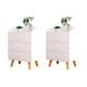 thumbnail image 1 of Pack de 2 Veladores 3 Cajones Blanco S007, 1 of 4