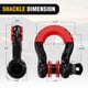 thumbnail image 5 of Kit de rescate offroad Nilight con correa de remolque de 3" x 2,5 m, 5 of 9