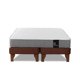 thumbnail image 1 of Cama Europea Zen Best Tela Velvet Chocolate 2 Plaza, 1 of 3