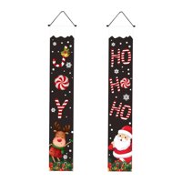 Magideal - Decoración Navideña Al Aire Libre, Pancartas Colgantes Navideñas, Letrero De Porche, Pancartas Navideñas Para Decoración De Fiesta Navideña En La Puer Estilo F