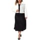 thumbnail image 2 of Abrigo de Piel Sintética Recortado con Solapa y Frente Abierto para Mujer de Talla Grande Agnes Orinda, Manga Larga, Suave y Esponjoso, Elegante para Bodas, Exterior Cálido 2X Blanco, 2 of 6