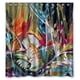 thumbnail image 1 of Cortina de ducha colorida con grafiti, juego de cortina de baño con ganchos, tamaño 66 x 72 pulgadas, 1 of 3