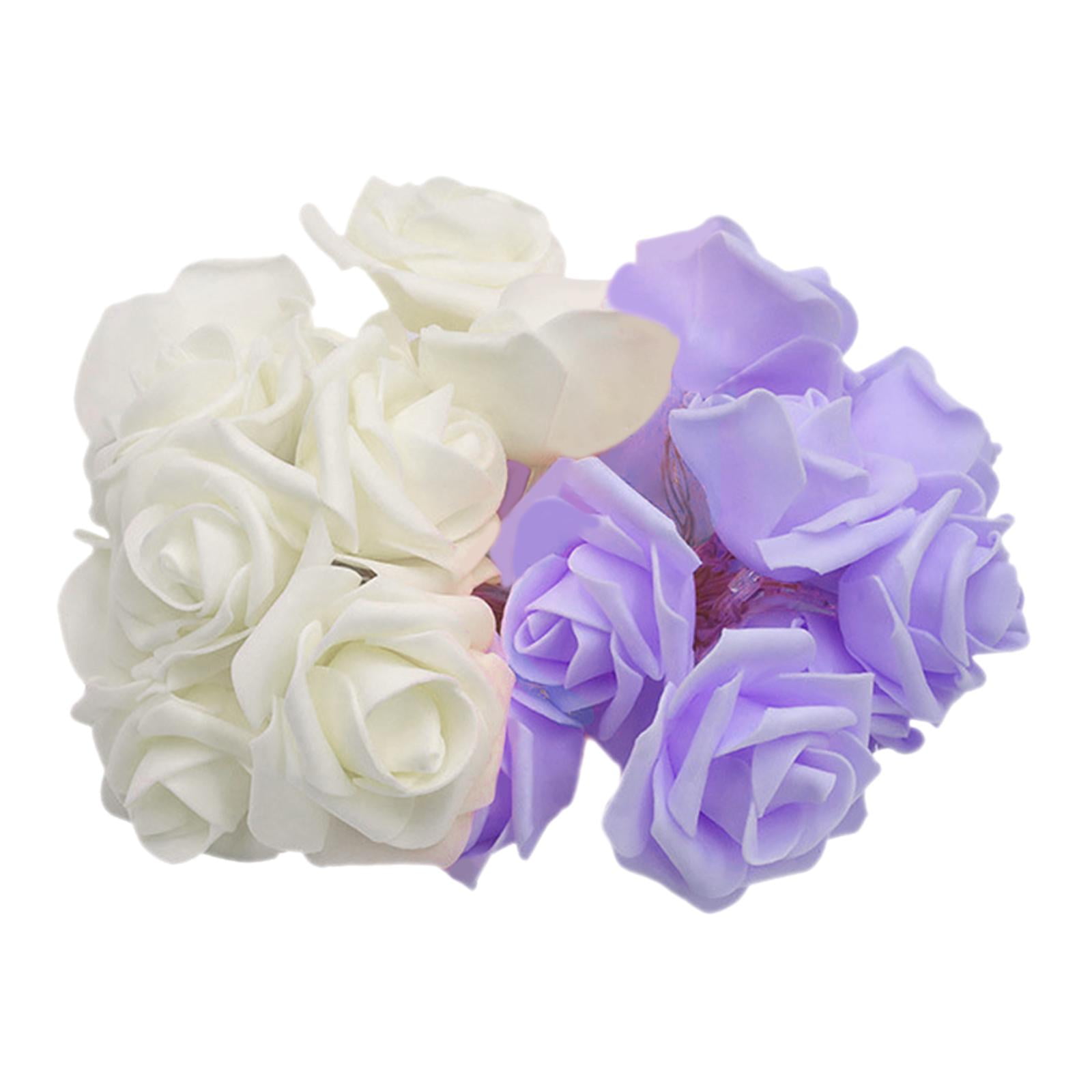 Ioensy - Luces Led De Flores Rosas, Luces De Flores Artificiales Para Jardín De Hadas, Habitación De Patio