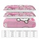 thumbnail image 3 of Cartoon Hello Kitty Bow 3 Pieces Duvet Cover Set Full Size Super Soft Fade Resistant Microfiber, 3 of 4