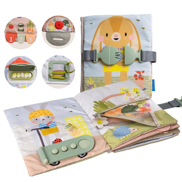 Libro de actividades Taf Toys Montessori para 1 a 3 años con 12 Activ