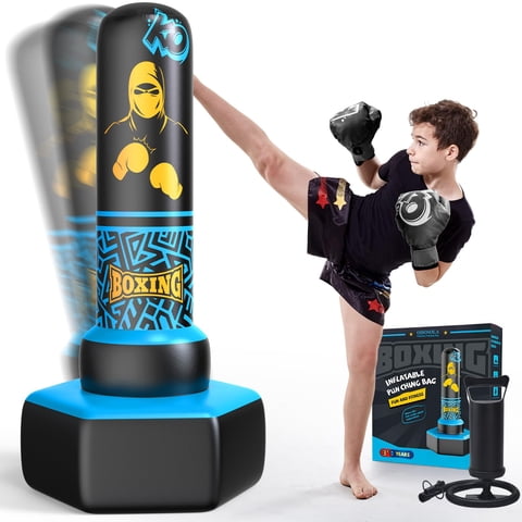 Saco De Boxeo Inflable Odosola De 170 Cm Para Niños