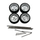 thumbnail image 1 of 4 Piezas Ruedas Y Neumáticos De Coche RC Accesorios De Coche De Aleación RC Para Bricolaje A Escala 1/64 Blanco Estilo B, 1 of 3