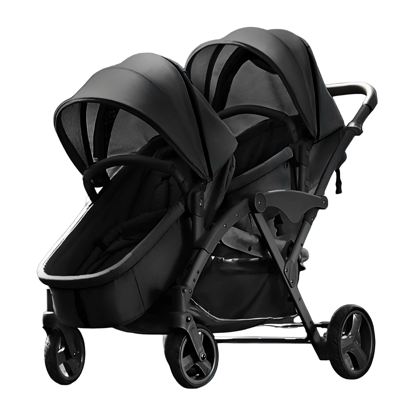 Coche Doble Duo Reclinable 6 Modos En 1 Lubabycas Negro