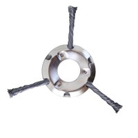 Ioensy - Cabezal De Corte De Alambre, Cabezal De Repuesto Para Comedero De Malas Hierbas Para Cortacésped, Cortador De Cepillo, Recortadora De 3 Cuchillas De 9 Pulgadas