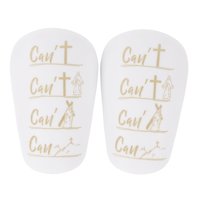 Ioensy - 2 Piezas De Espinilleras De Fútbol, Accesorios, Tablero Protector De Pantorrilla Para Hombres, Niños, Mujeres, Xs, Blanco